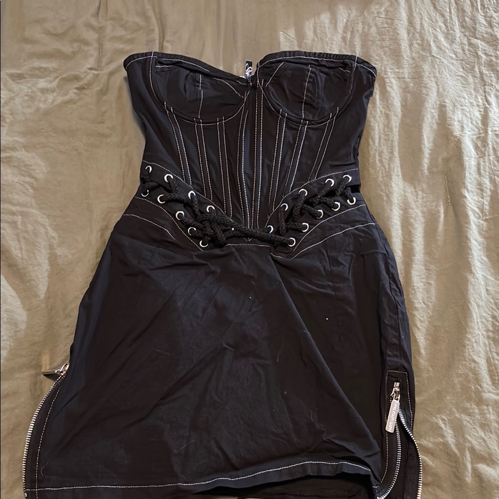Elegant Black Corset Dress